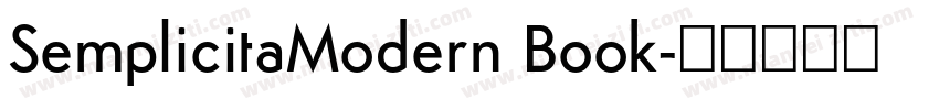 SemplicitaModern Book字体转换
